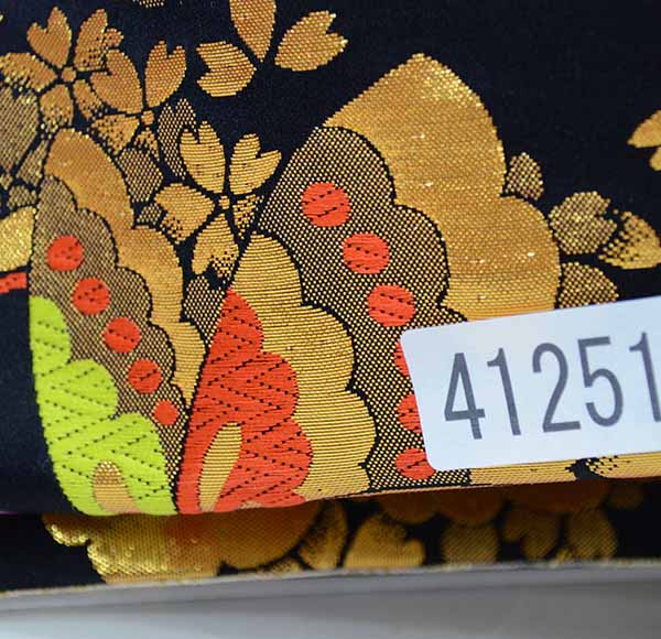 楽天市場】七五三 七歳 正絹 結び帯 女児 女の子 作り帯 黒地 豪華