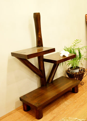 楽天市場】☆レビューで特典☆観葉植物 棚 飾り棚 おしゃれ アジアン