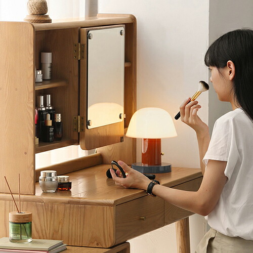 楽天市場】【YESWOOD公式】ドレッサー 一面鏡 収納棚付き 化粧台 書斎