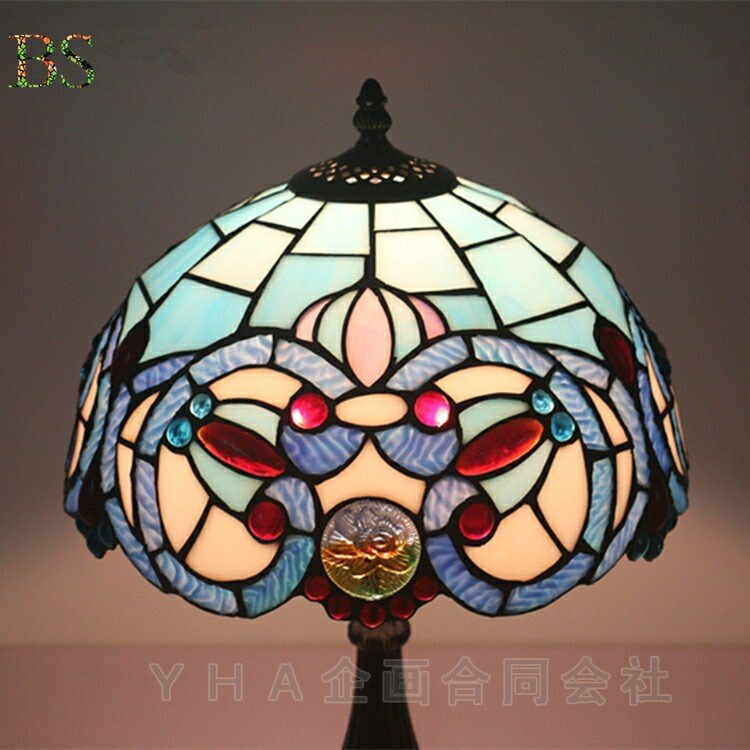 楽天市場】工芸品 ステンドグラスランプ 手作り 卓上ランプ 高級感
