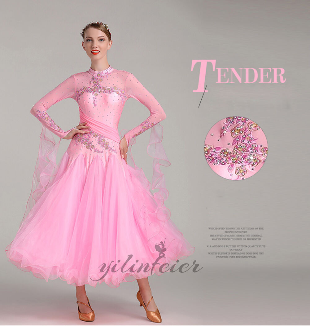 楽天市場】社交ダンスドレス 社交ダンス衣装 立ち襟 タートルネック