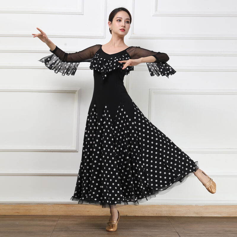 楽天市場】社交ダンスドレス 社交ダンス衣装 衣装 ワンピース 水玉