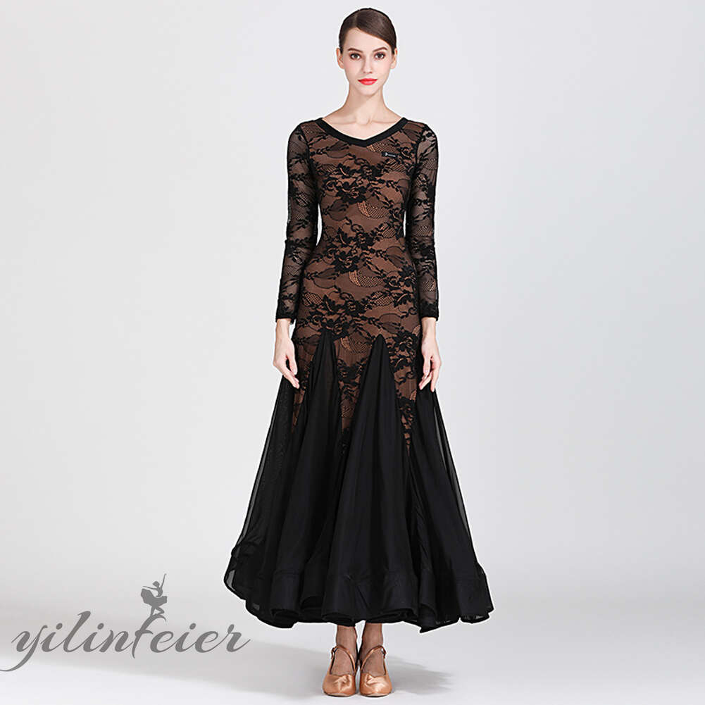 楽天市場】社交ダンスドレス 社交ダンス衣装 レース シフォン