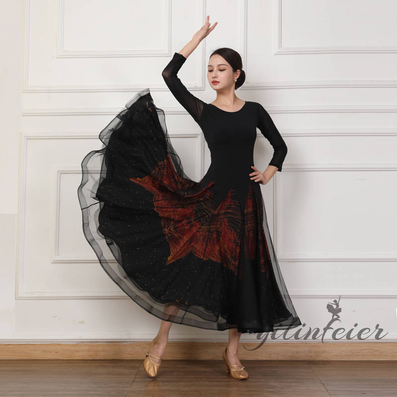 楽天市場】社交ダンスドレス フラメンコ 衣装 スタンダード チュール