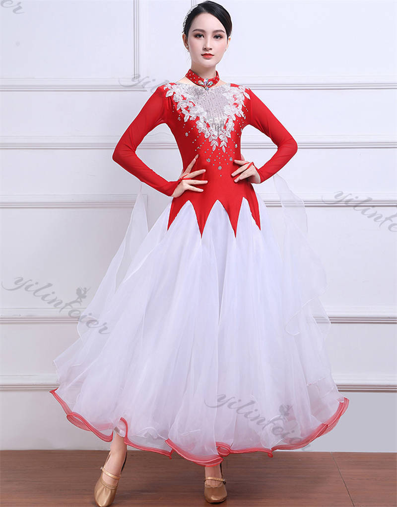 楽天市場】社交ダンスドレス お花柄 綺麗 社交ダンス練習着 フラメンコ