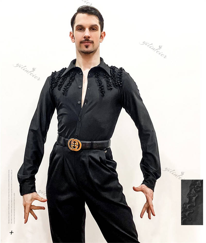 楽天市場】メンズ 社交ダンス トップス ラテンダンス 上着 ダンス