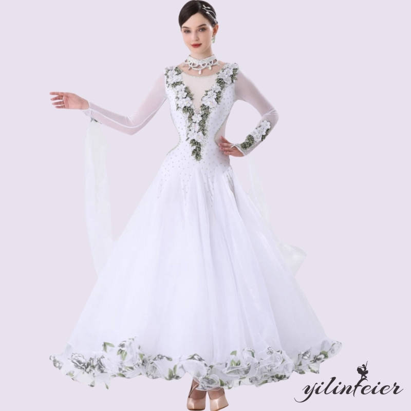 楽天市場】社交ダンスドレス 発表会用 競技ダンス フラワー ラテン