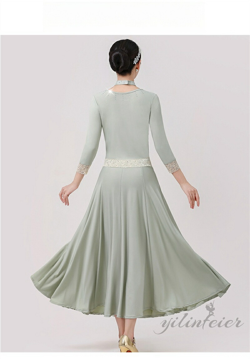 楽天市場】社交ダンスドレス 練習着 ワンピース Vネック 社交ダンス