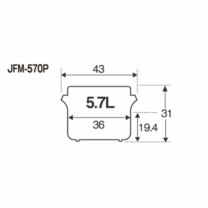 楽天市場】タイガー魔法瓶ステンレスジャー 5.7L（3升2合）JFM-570P