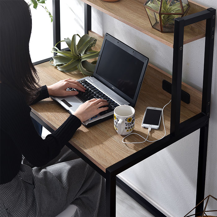 楽天市場】☆スーパーセール 10％OFF☆デスク 幅80 奥行50 USBポート