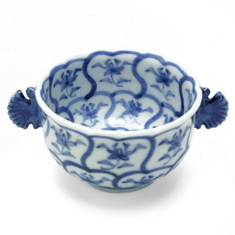 楽天市場】九谷焼：染付双耳向付・須田菁華・五客一組[木箱付]《小鉢