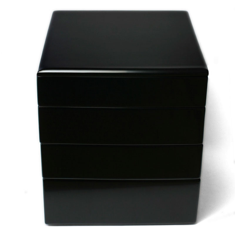 楽天市場】【現品限り！】漆器・輪島塗：黒内朱段違四段七五重・奥田