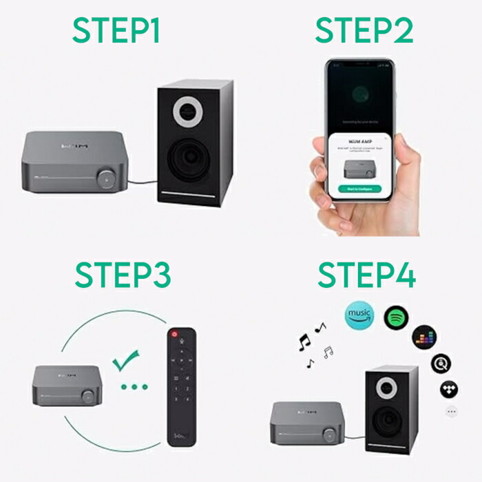 楽天市場】WiiM AMP シルバー マルチルームストリーミングアンプ wiim