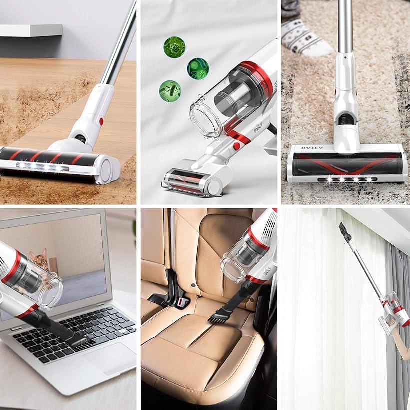 楽天市場】掃除機 コードレス 23000Pa 自立式収納できる専用スタンド