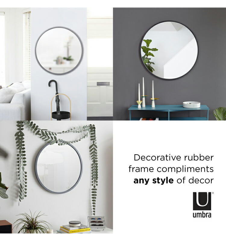 楽天市場】鏡 ハブミラー 94×94cm ブラック umbra アンブラ ウォール