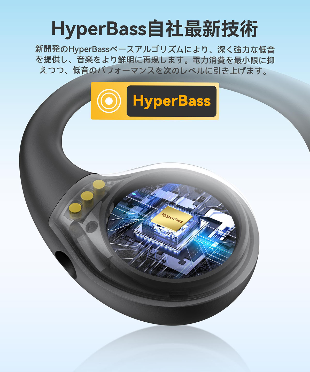 楽天市場】ワイヤレスイヤホン オープンイヤー 耳を塞がない マイク