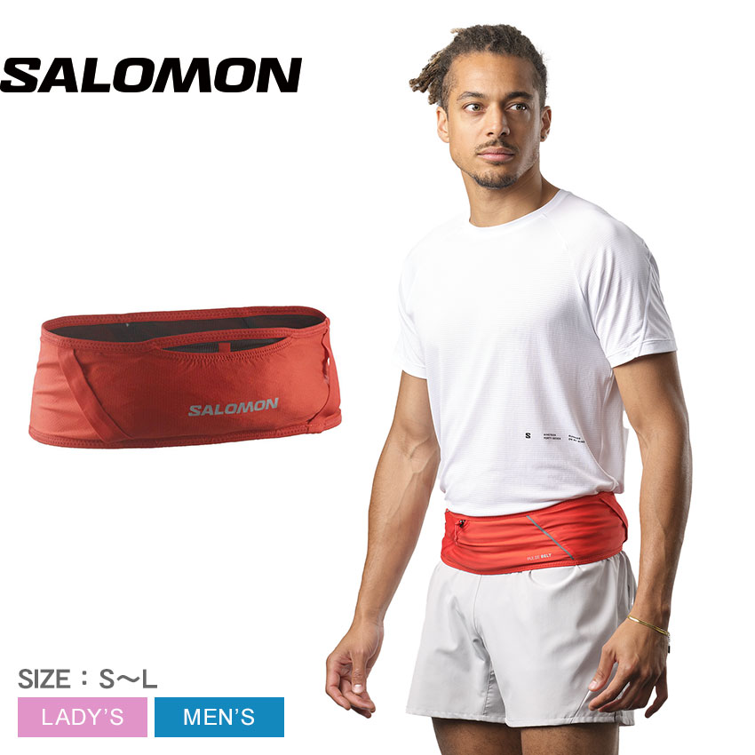 楽天市場】サロモン ベルト SALOMON PULSE メンズ レディース レッド