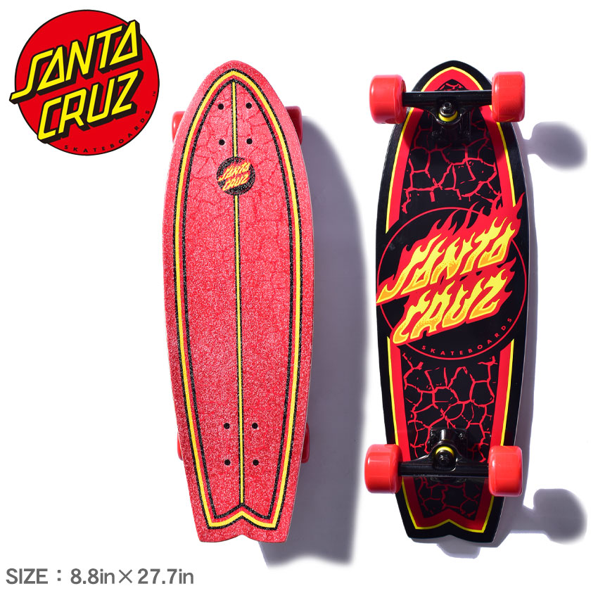 楽天市場】サンタクルーズ スケートボード SANTA CRUZ SHARK FLAME DOT