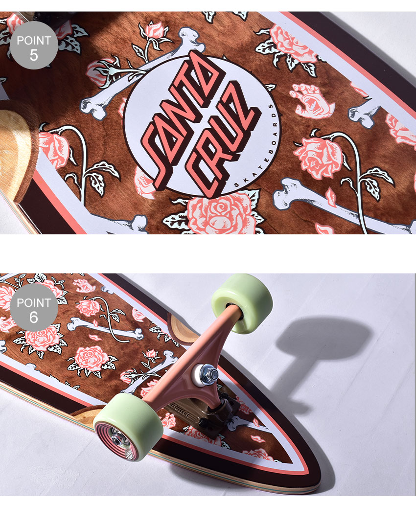 楽天市場】サンタクルーズ スケートボード SANTA CRUZ PINTAIL FLORAL