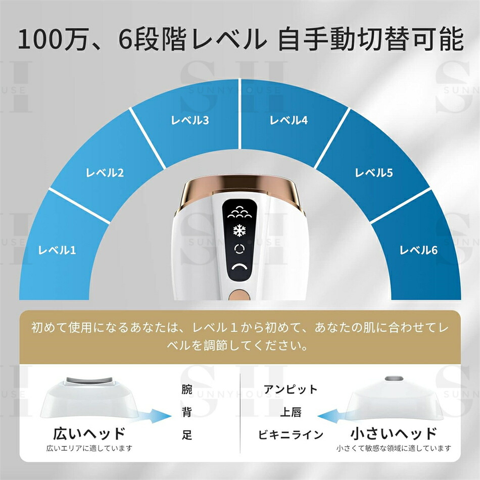 楽天市場】脱毛器 冷感脱毛 光美容器 メンズ レディース 髭 vio対応