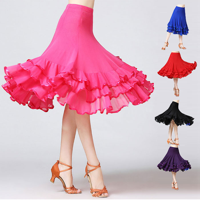 楽天市場】ダンススカート ダンス 衣装 スカート 社交ダンス