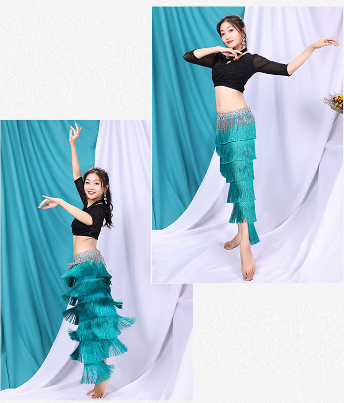 楽天市場】ベリーダンス衣装 セット衣装 おしゃれ フリンジ スカート