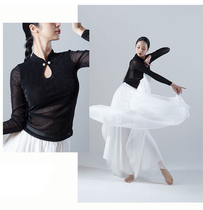 楽天市場】ダンス スカー ト ロング マキシ 720度 2枚シフォン 丈90cm