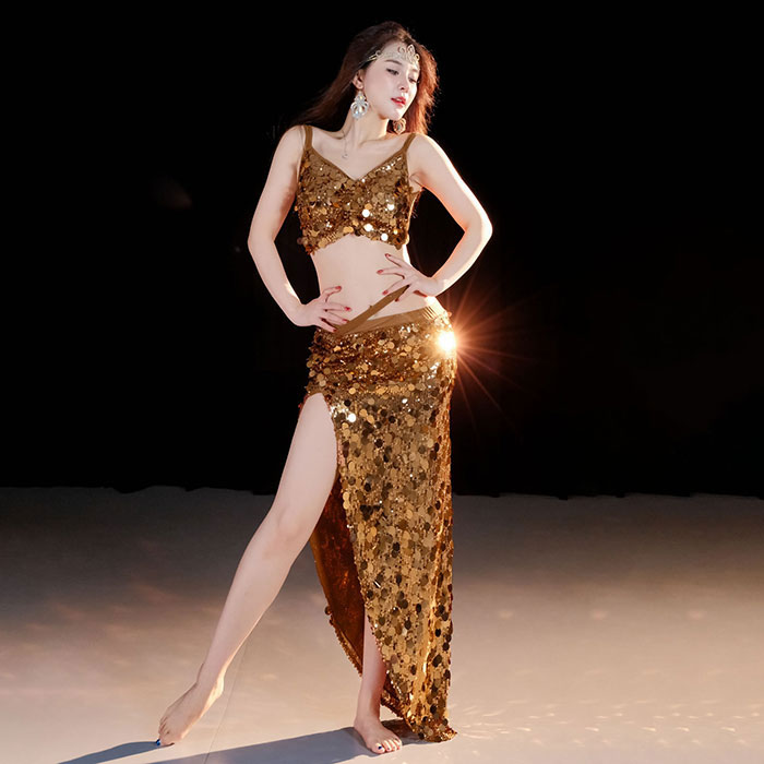 楽天市場】ベリーダンス 衣装 スパンコール キラキラ おしゃれ 発表会