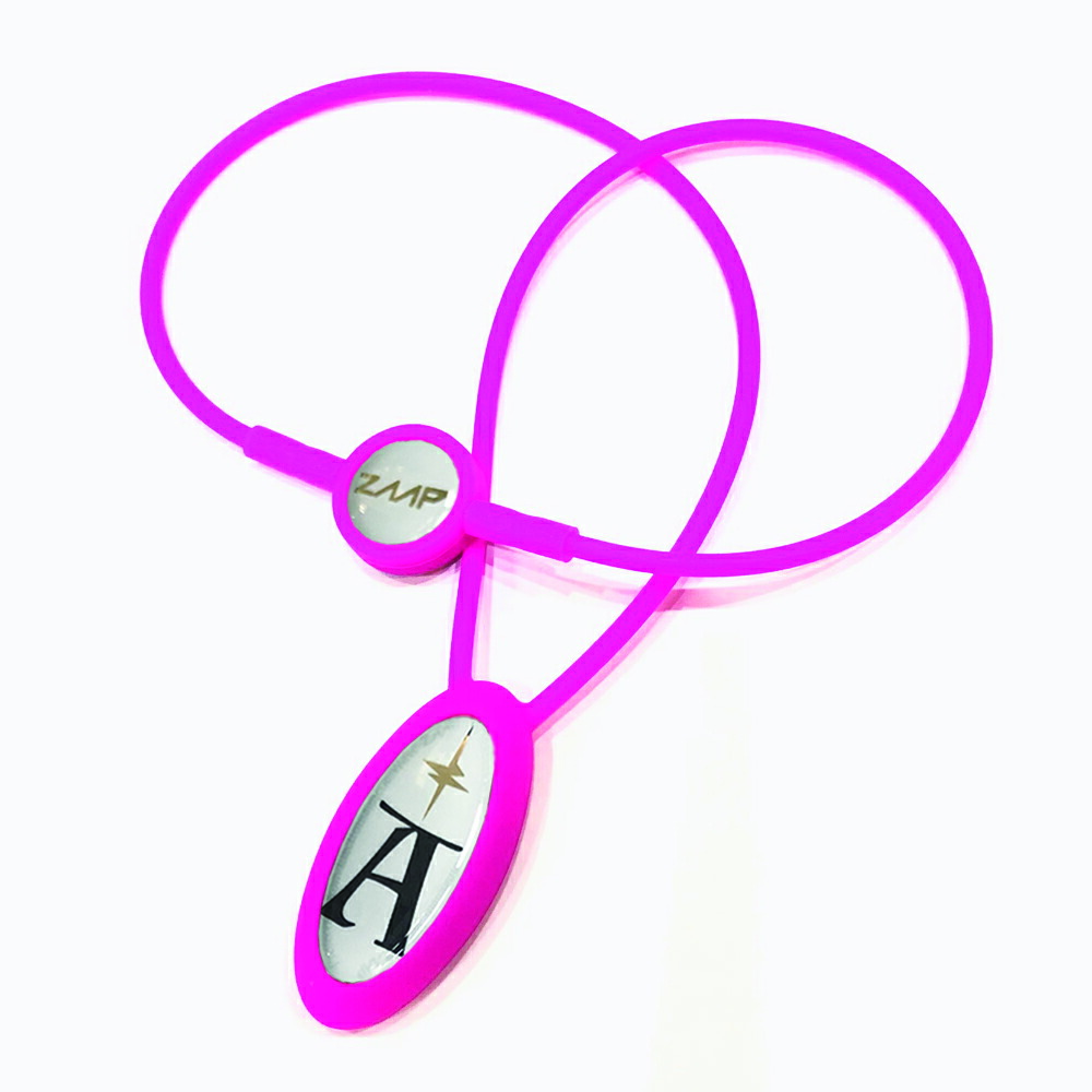 楽天市場】【公式】健康機器 ネックレスZAAP Slicoイニシャル ピンク