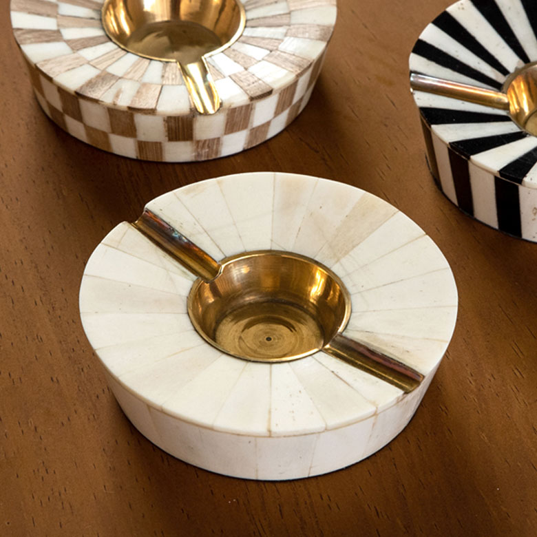 楽天市場】ラウンド灰皿 3タイプ MONIQUE CHARTLAND ボーン おしゃれ