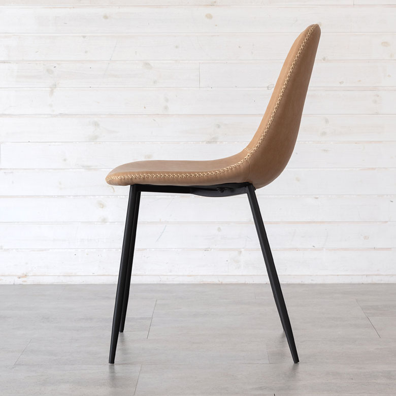 楽天市場】チェア 2脚セット ソフトレザー スチール 座面高 45cm