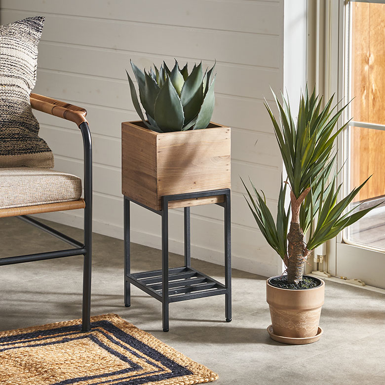 楽天市場】フェイクグリーン アガベ 約 W 25cm D 25cm H 32cm 観葉植物