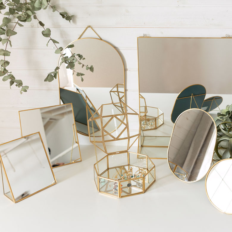 楽天市場】ウォールミラー オーバル 真鍮フレーム ゴールド ミラー 鏡