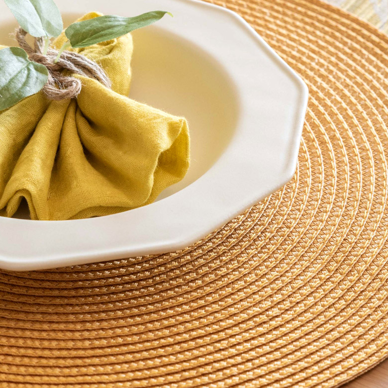 楽天市場】ランチョンマット ラウンド 1枚 プレース プレイス マット W