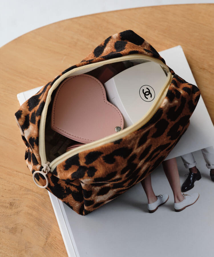 楽天市場】【SALE10%OFF】レオパードメイクポーチ コスメポーチ 化粧