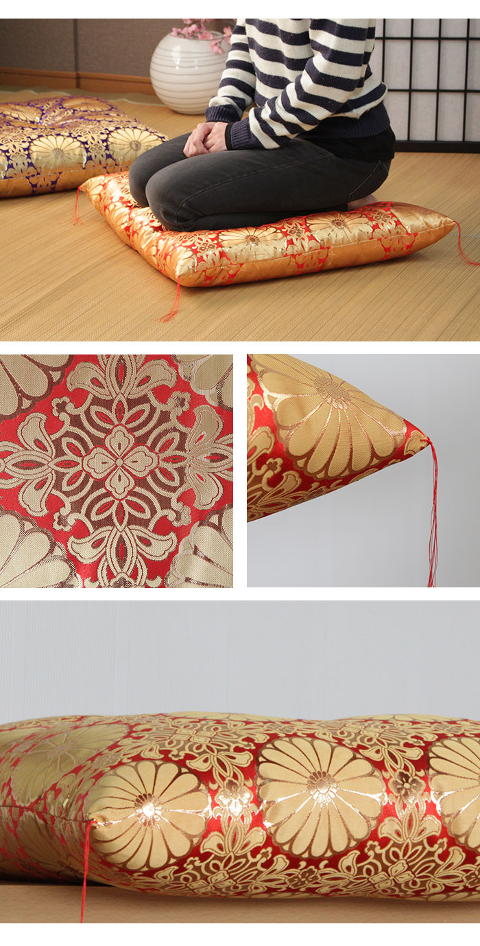 楽天市場】【値下げSALE】仏前座布団 55×59cm 日本製 銘仙判 Sサイズ