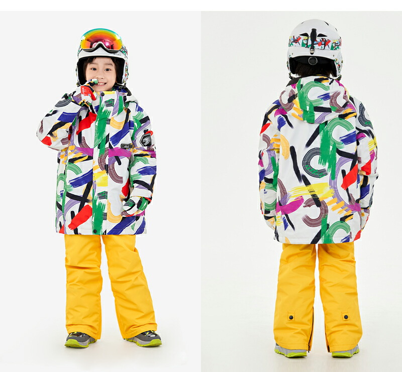 楽天市場】スキーウェア キッズ スノーボードウェア スノーウェア 上下