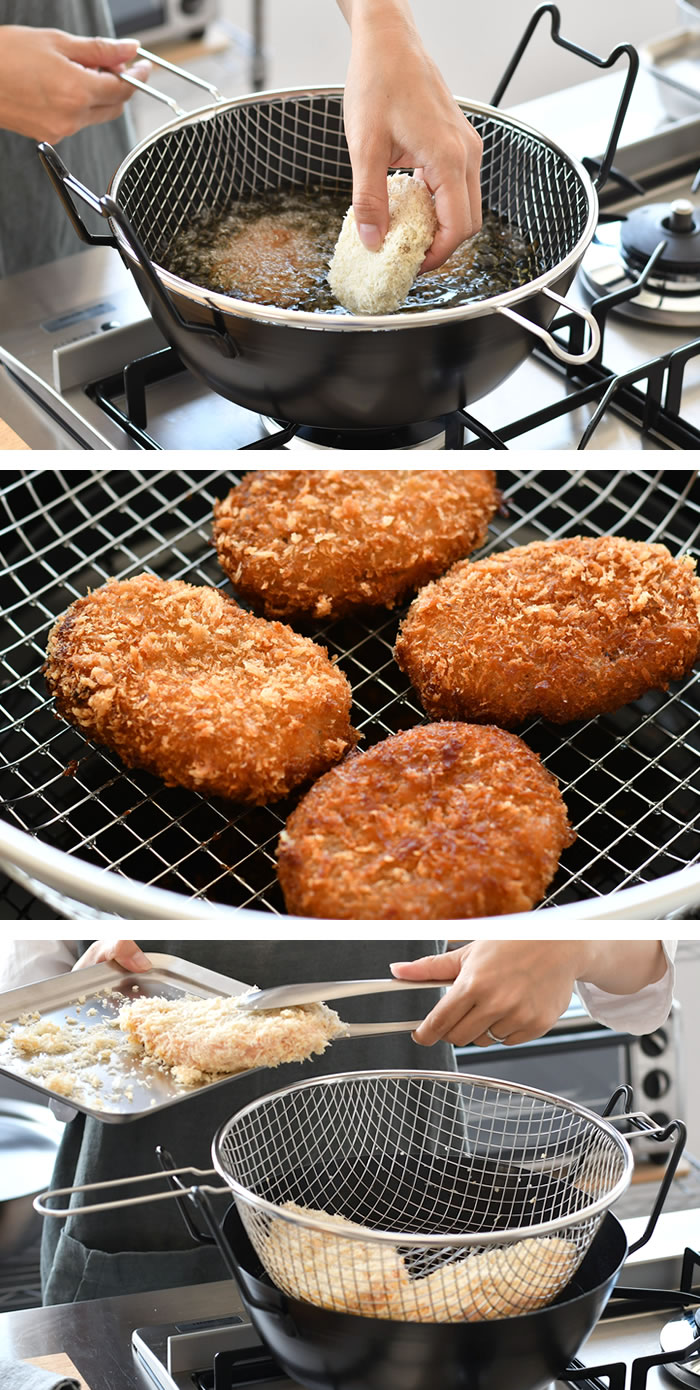 楽天市場】＼楽天1位／【レビュー特典付】ラバーゼ 揚げ鍋 28cm 3点