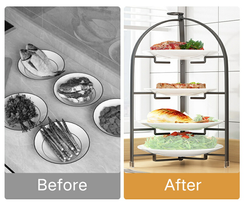 楽天市場】ケーキスタンド 折りたたみ 3段 4段 プレートスタンド