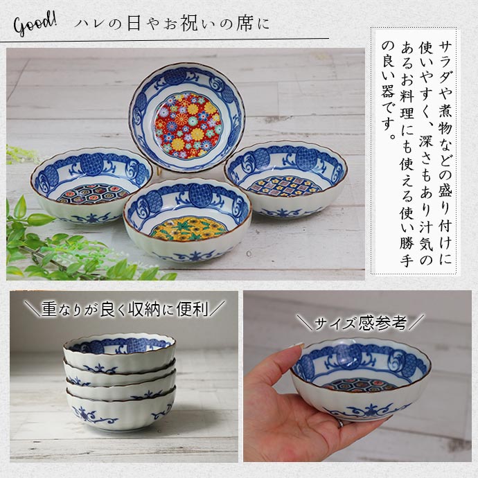 楽天市場】【スーパーSALE限定！特別クーポン配布中】藍染小紋 4寸 鉢