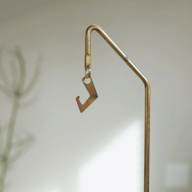 ゴールド 真鍮ランタンスタンド フック付き