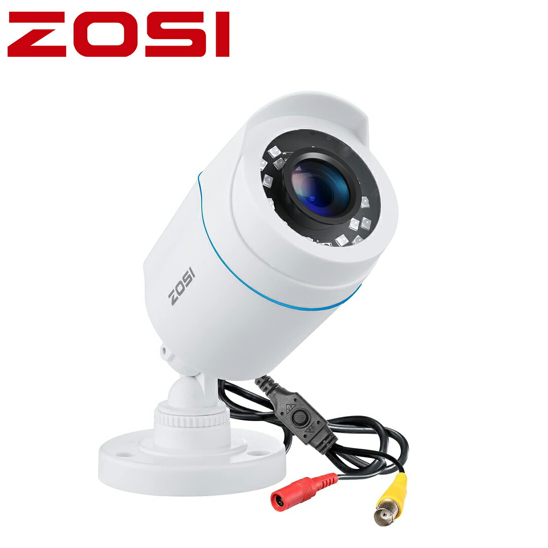 楽天市場】ZOSI アナログ 防犯カメラ 屋外 有線 監視カメラ 1080P 200