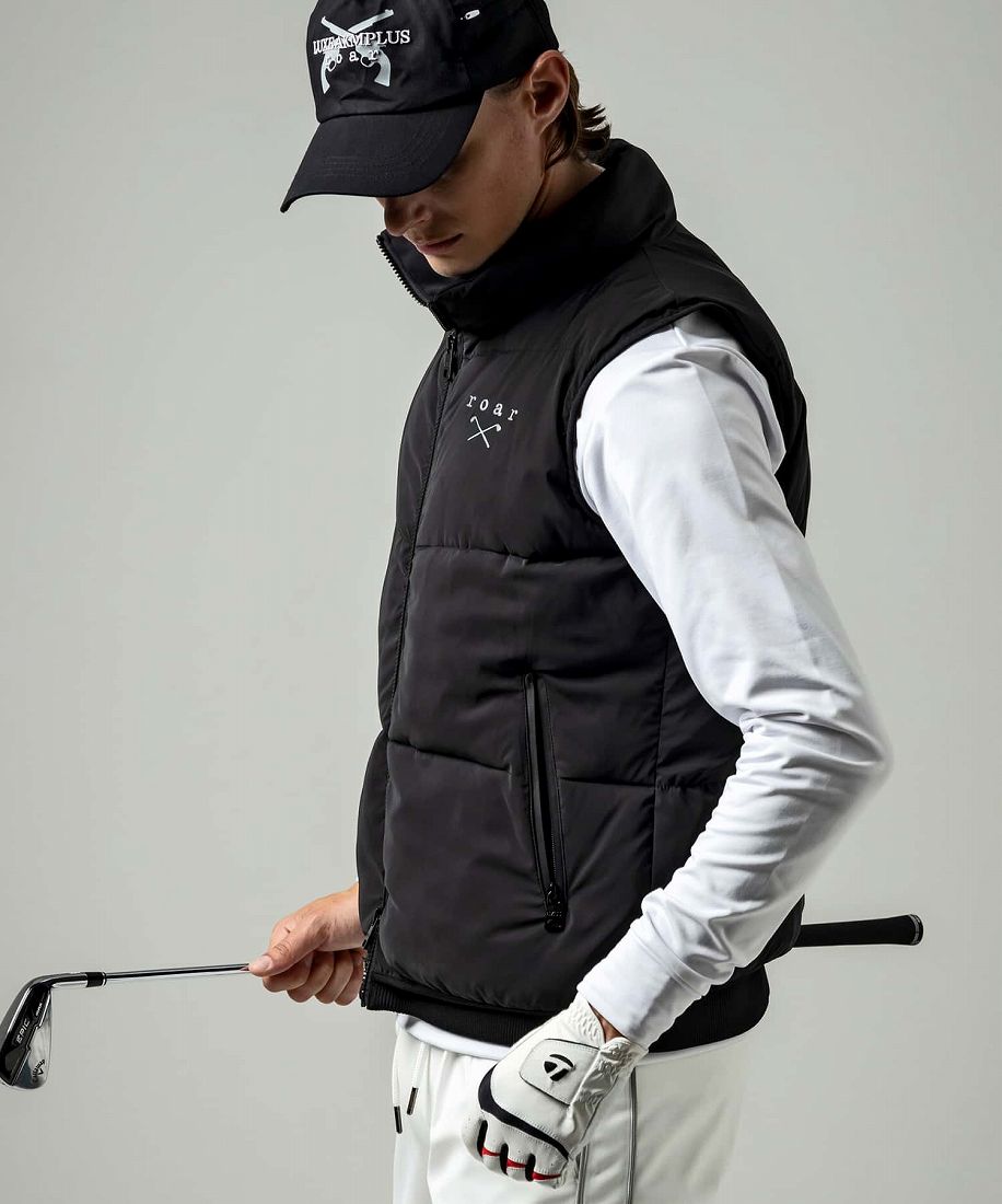 楽天市場】LUXEAKMPLUS×roar ゴルフ ハイネック中綿ベスト／リュクス