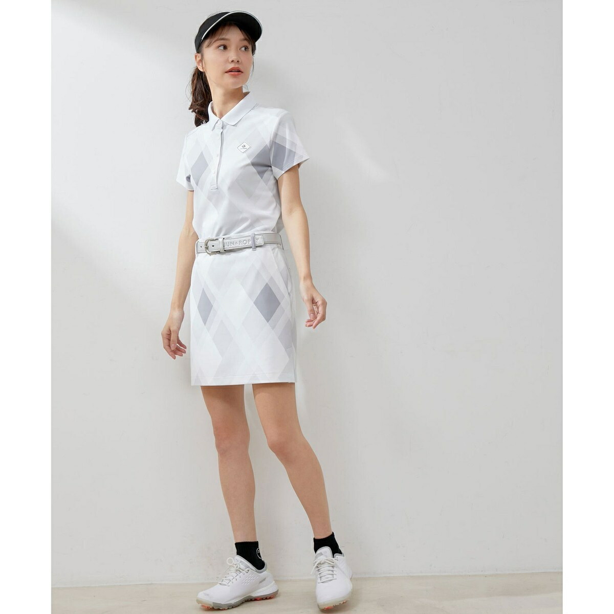 楽天市場】【UV】【接触冷感】マルチアーガイル柄ポロ半袖プルオーバー