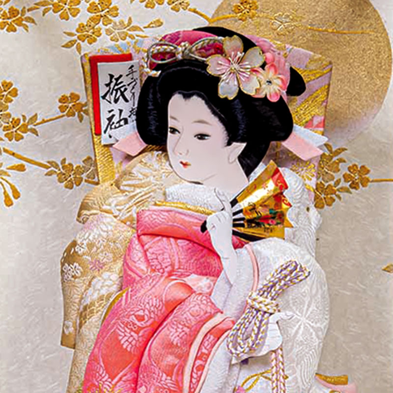 楽天市場】羽子板 平安豊久 ケース飾り 幹山作 初夢 押絵羽子板 13号