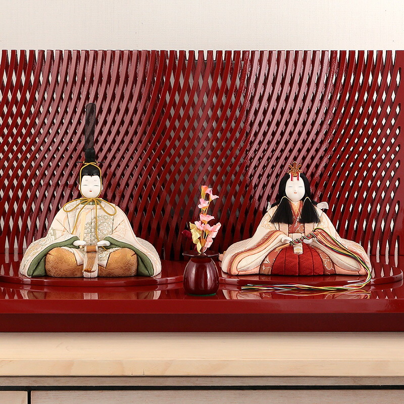 楽天市場】雛人形 コンパクト 一秀 ひな人形 木目込人形飾り 平飾り