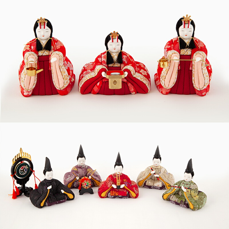 楽天市場】雛人形 コンパクト 一秀 ひな人形 木目込人形飾り 五段飾り