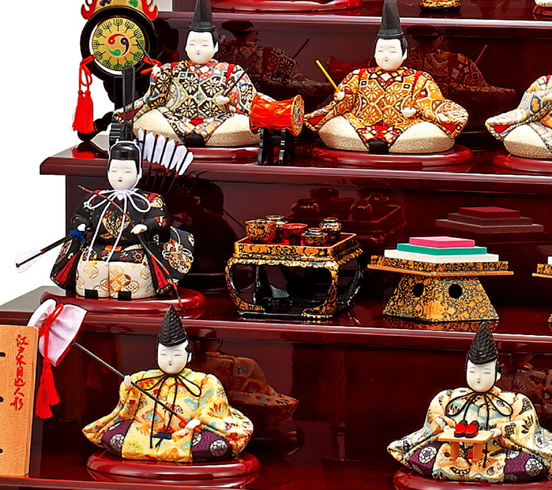 楽天市場】雛人形 一秀 ひな人形 木目込人形飾り 七段飾り 十五人飾り
