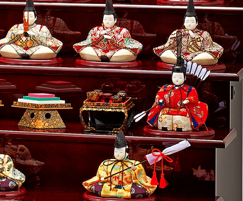 楽天市場】雛人形 一秀 ひな人形 木目込人形飾り 七段飾り 十五人飾り