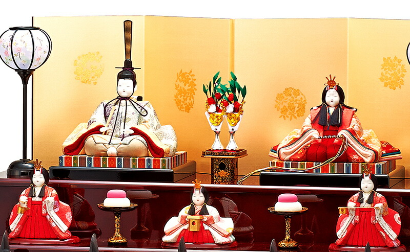 楽天市場】雛人形 一秀 ひな人形 木目込人形飾り 七段飾り 十五人飾り